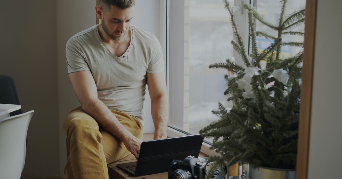 Espacio de trabajo de un autónomo en casa